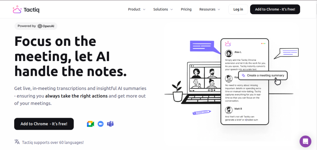 tactiq tool review among top 5 Free ai notetakers in 2025