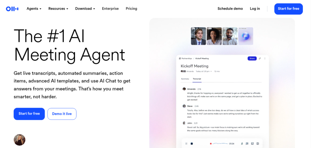 Otter ai tool review among top 5 Free ai notetakers in 2025