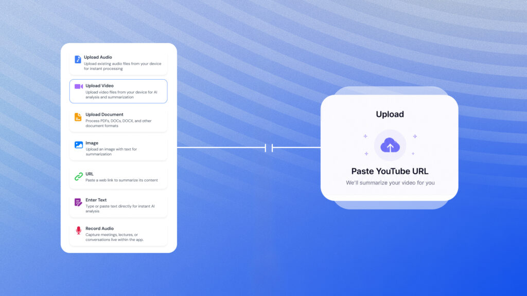 steps to YouTube Video with SummarizeX